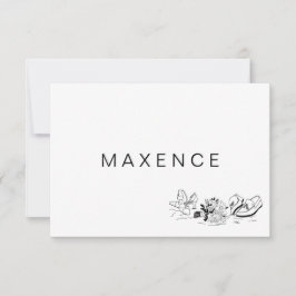 Sandy Beach Minimal Line Art Ställe Ca Kärlek