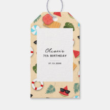 Sandy Beach Mönster sommartid, Roligt Födelsedagsf