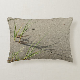 Sandy Beach och Fragile Reeds Pillow Fodral Prydnadskudde