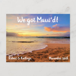 Sandy Beach och Sunset Maui'd Vykort