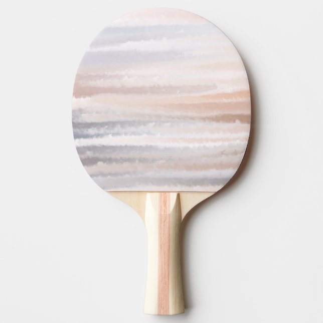 Sandy Beach Summer Tan Abstrakt Watercolor Pingisracket (Framsidan)