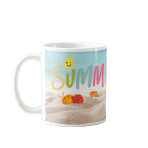 Sandy Beach Summertime Vibes Mugg!