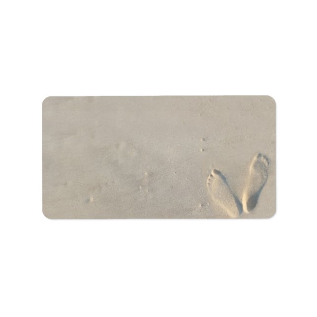 SANDY Beach Theld Skriv ut egna etiketter Adressetikett (Framsidan)