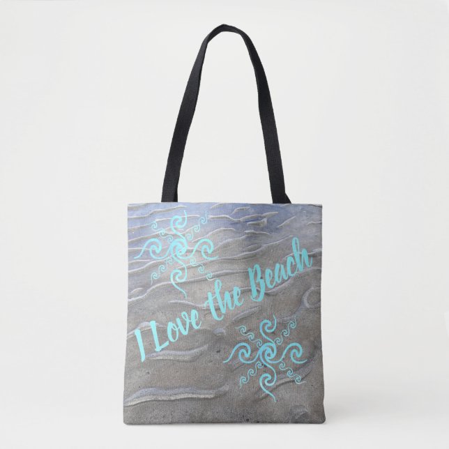 Sandy Beach Tote Bag Tygkasse (Framsida)