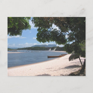 Sandy Beach Venezuela Jungle liggande Vykort