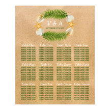 Sandy Beach Wedding Sittdiagram för tropisk andedr