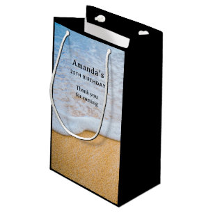 Sandy Beach with Foamy Surfa - Birthday Tack