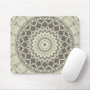 Sandy Beige Boho Beach Mandala Mönster Musmatta