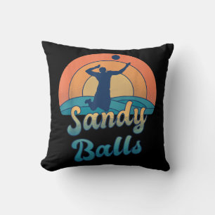 Sandy Bollar för en Beach Volleyball Player Kudde