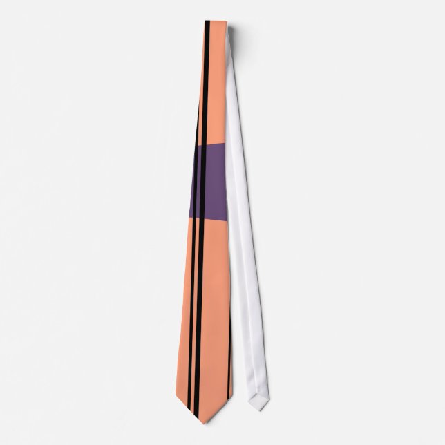 Sandy Brown Retro Stripe Tie Slips (Framsida)