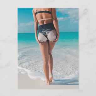 SANDY BUTT BEACH GIRL POSTCARDS VYKORT