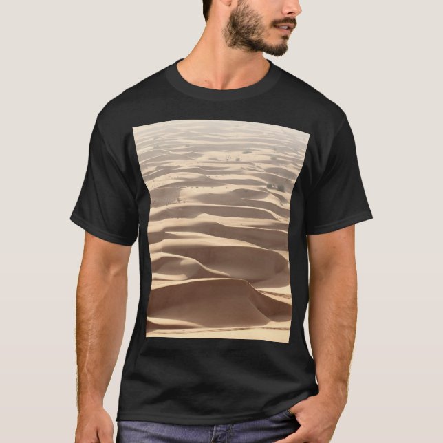 Sandy Desert Road Dunes T Shirt (Framsida)