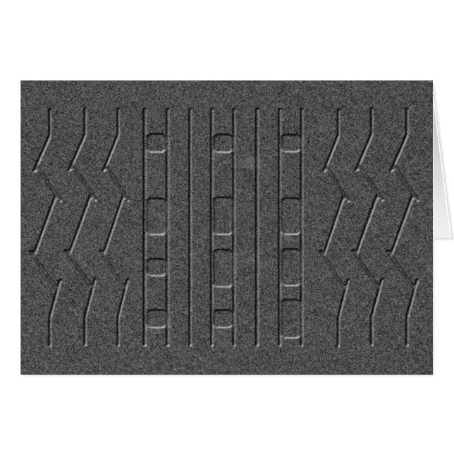 Sandy Grått JPL Mars Curiosity Rover Track Hälsningskort (Framsidan Horizontal)