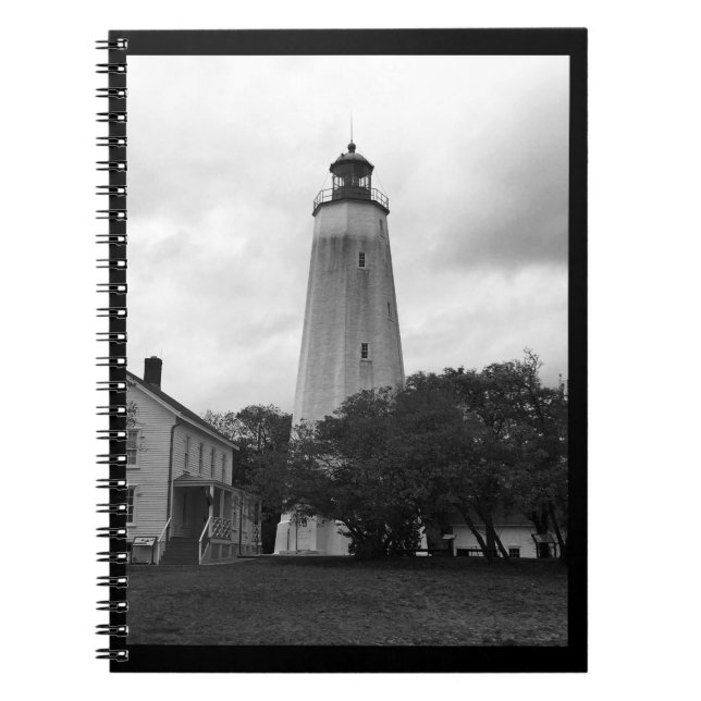 Sandy Hook fyr Anteckningsbok (Framsidan)