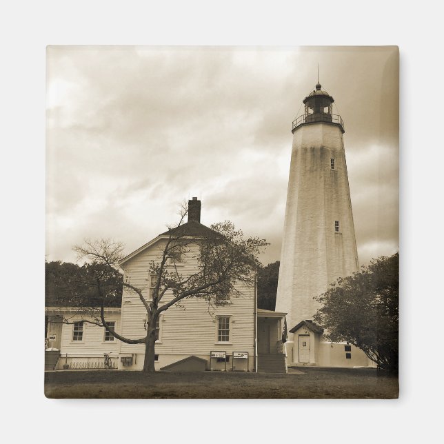 Sandy Hook Lighthouse Magnet (Framsidan)