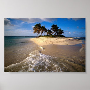 Sandy Island, Anguilla, Västindien Poster