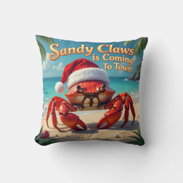 Sandy klor kom till stan kudde (Framsida)