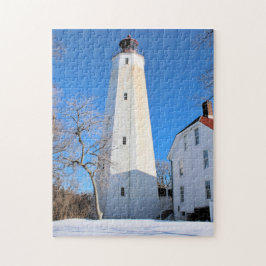 Sandy Krok fyr, New jersey Jigszawa Puzzle Pussel