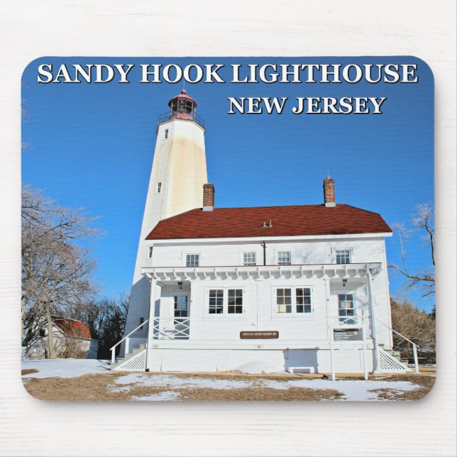 Sandy Krok fyr, New jersey Mousepad Musmatta (Framsidan)