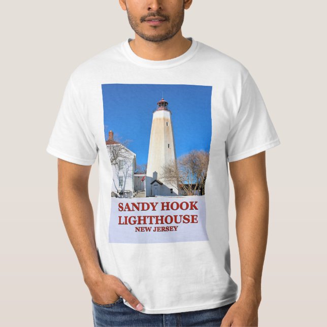 Sandy Krok fyr, New jersey T-Shirt (Framsida)