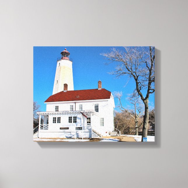Sandy Krok fyr, New jersey Wrapped Canvas (Framsida)