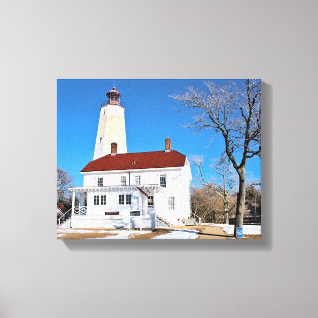 Sandy Krok fyr, New jersey Wrapped Canvas (Framsida)