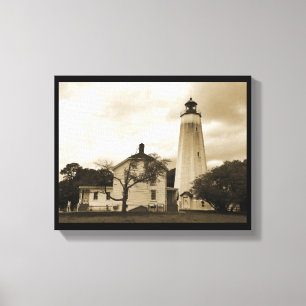 Sandy Krok Lighthouse Canvastryck