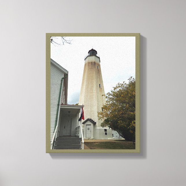 Sandy Krok Lighthouse Canvastryck (Framsida)