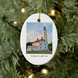 Sandy Krok Lighthouse Julgransprydnad Keramik