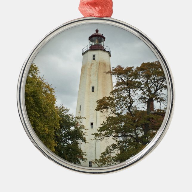 Sandy Krok Lighthouse Julgransprydnad Metall (Framsidan)