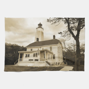 Sandy Krok Lighthouse Kökshandduk