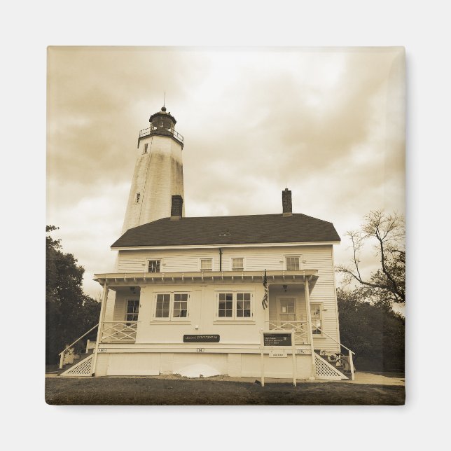 Sandy Krok Lighthouse Magnet (Framsidan)