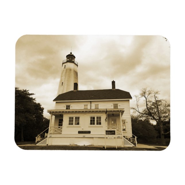Sandy Krok Lighthouse Magnet (Horisontell)