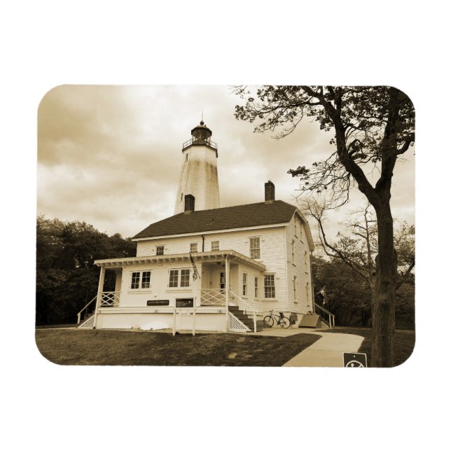 Sandy Krok Lighthouse Magnet (Horisontell)