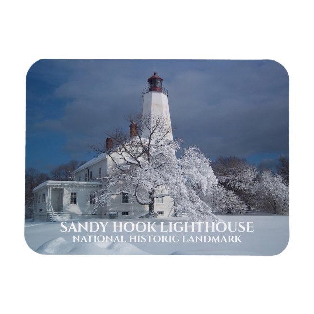 Sandy Krok Lighthouse National Historic Landmark Magnet (Horisontell)
