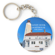 Sandy Krok Lighthouse New jersey Keychain