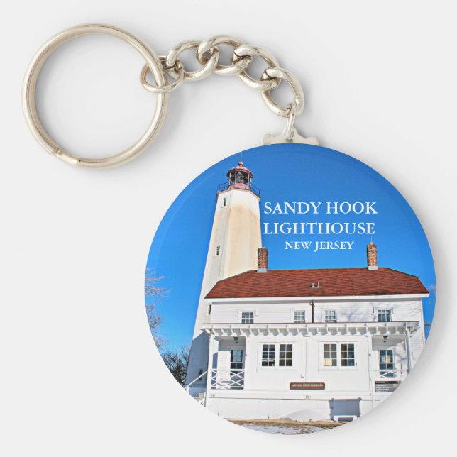 Sandy Krok Lighthouse New jersey Keychain Nyckelring (Framsidan)
