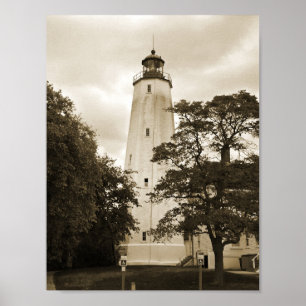 Sandy Krok Lighthouse Poster