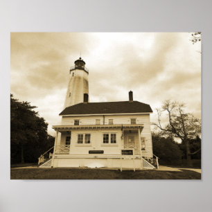 Sandy Krok Lighthouse Poster
