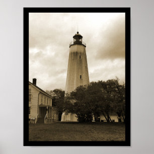 Sandy Krok Lighthouse Poster