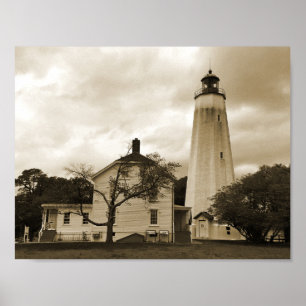 Sandy Krok Lighthouse Poster
