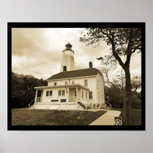 Sandy Krok Lighthouse Poster