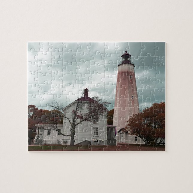 Sandy Krok Lighthouse Pussel (Horisontell)