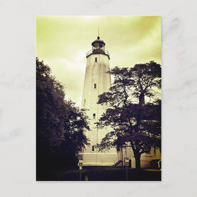 Sandy Krok Lighthouse Vykort (Framsida)