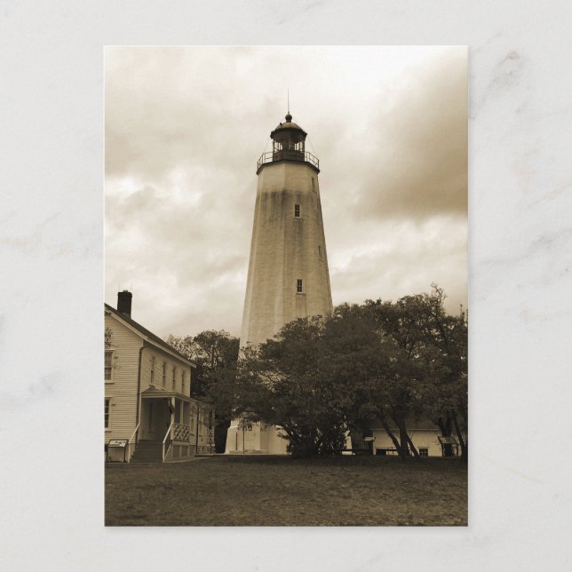 Sandy Krok Lighthouse Vykort (Framsida)