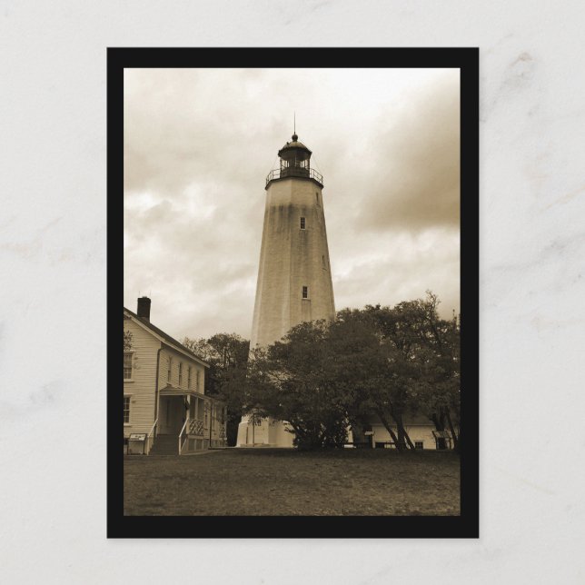 Sandy Krok Lighthouse Vykort (Framsida)
