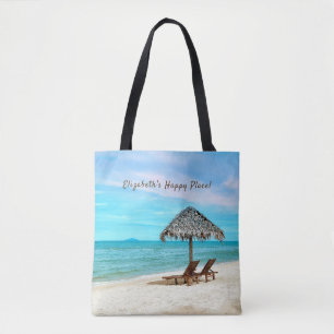 Sandy Ocean Beach-Personligen Tygkasse