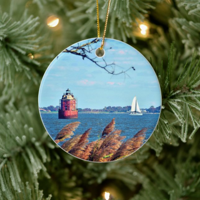 Sandy Point Shoal Lighthouse Ornament (Träd)