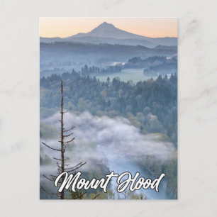 Sandy River and Mount Huva, Oregon, USA Vykort