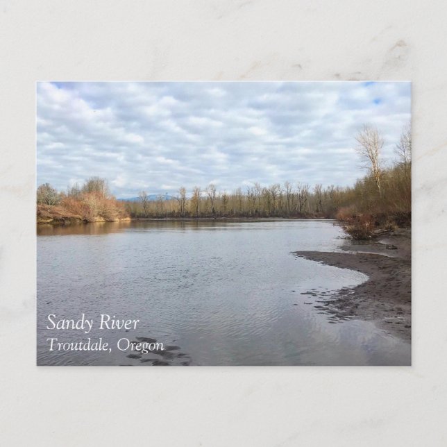 Sandy River, Troutdale, Oregon Poster Mouse Pad Po Vykort (Framsida)